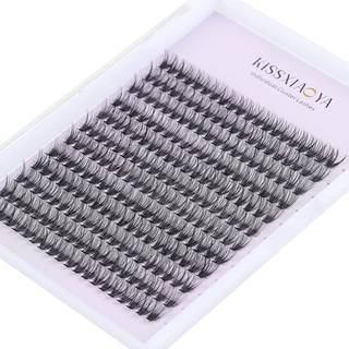 KISSXIAOYA CLUSTER EYASHES EXTENSIONS 240pcs 40d 0,07D CURL SOFT individuelle vipper Naturlige falske ?jenvipper klynge DIY Eyelash Extension (12