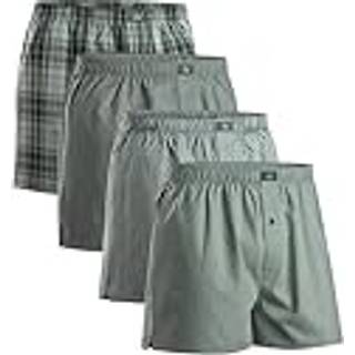 WOVEN BOXER SHORTS - Green/Stripes Mix / 4XL / 4-Pack