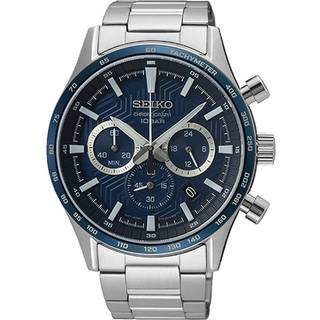 Seiko Conceptual Chronograph Blue Dial Stainless Steel Strap Men's Watch SSB445P1