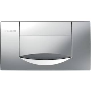 Geberit 200F betjeningsplade til skyl-stop-skylning: Matforkromet