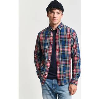 GANT Herre Regular fit ternet indigo skjorte (L)