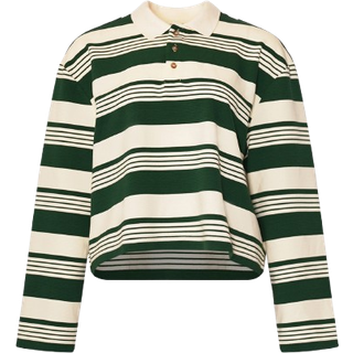 Noella Polo - Lynlee Polo - Green Offwhite Stripe