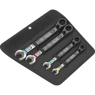 Wera Joker ringgaffelnøglesæt m skralde 4 dele 10, 13, 17 og 19 mm (05020090001)
