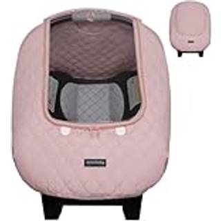 Liuliuby Baby Car Seat Weather Shield | Varm quiltet vinterd?ksel med et klart vindue til sp?dbarnsbils?det | Holder babyer og nyf?dt beskyttet i