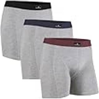 CLASSIC TRUNKS - Grey/Black | Grey/Navy Blue | Grey/Bordeaux / M / 3-Pack