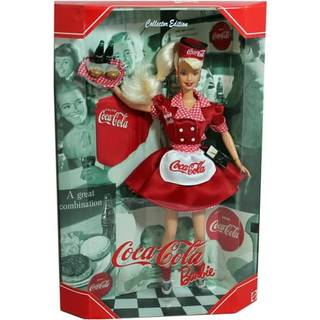 Mattel ?r 1998 Barbie Collector Edition: Coca-Cola Barbie som servitrice.