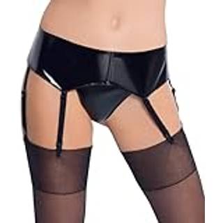 Black Level Vinyl Suspender Belt 2870150 Black M