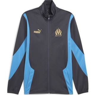 Men&#39;s Puma Olympique de Marseille ftbl NRGY+ Full Zip Jacket, Gray, Size XS, Clothing - Gold - XS