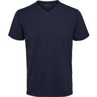 Selected t-shirt med v-hals i navy blazer til herre