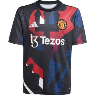 Manchester United 24/25 Kids opvarmningstrøje - Black / Mufc Red / Off White / Team Coll Burgundy 2 - 152