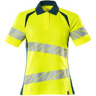 MASCOT ACCELERATE SAFE poloshirt, hi-vis gul/mørk petroleum - 2XL