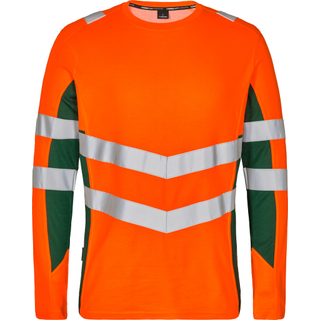 ENGEL Safety langærmet T-shirt Orange/Grøn 9545-182 XS