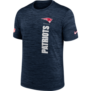 New England Patriots Sideline Velocity Nike Dri-FIT NFL-T-shirt til mænd - blå