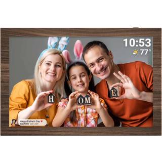 Sandstrøm Frameo WiFi 10,1" digital fotoramme (mat, brun) - På lager i butik