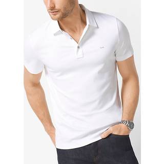 MK Cotton Polo Shirt - White - Michael Kors - XXL