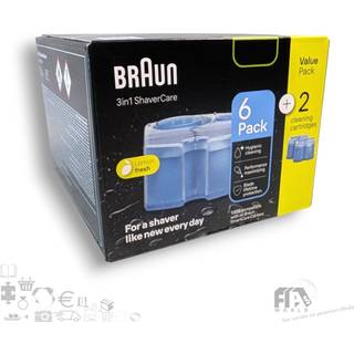 Braun Clean & Renew CCR Refill rensevæske til barbermaskiner - 8 stk.