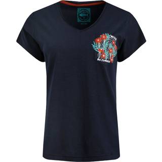 Weird Fish ingen regnblomster 100% bomulds-Slub grafisk lomme-T-shirtEU 42 (UK 14)