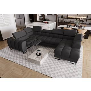 ASPER MAX II RELAX HJØRNESOFA 198x350x170 CM - GEMMA 90 , VENSTRE