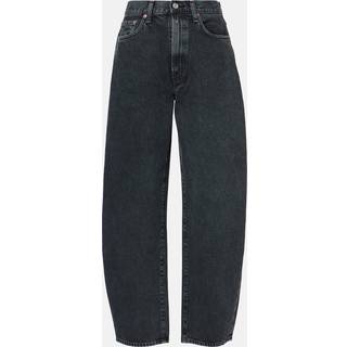 Agolde Balloon mid-rise barrel-leg jeans - black - M