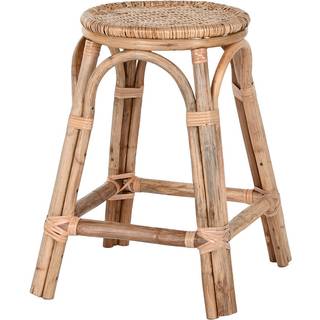 Taburet Home ESPRIT Natur flet Spanskrør 37 X 37 X 49,5 cm