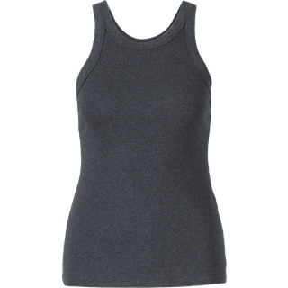 Toteme Ribbed-knit cotton-blend jersey tank top - grey - XL