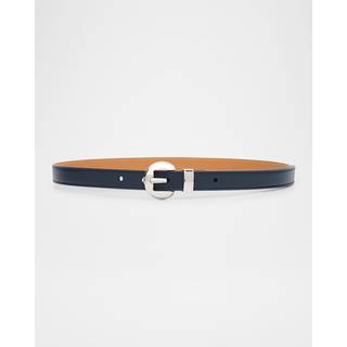 Loewe Pebble Anagram leather belt - brown - 70CM