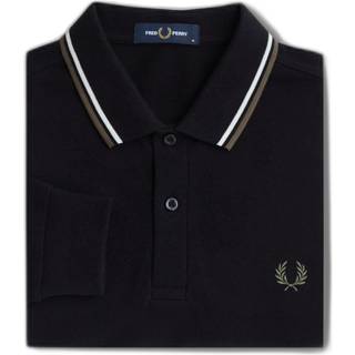 Fred Perry Long Sleeved Polo T Shirt Black