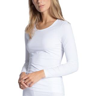 Calida Natural Comfort Top Long Sleeve - White - XX-Small