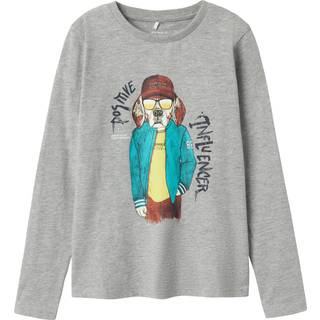 NAME IT Bluse Semons Grey Melange