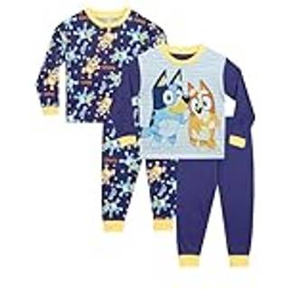 Character Bluey Purple Character Bluey & Bingo 2 Pack Long Sleeve Pyjamas