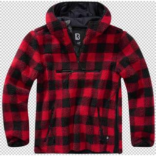 Brandit Teddyfleece Worker Pullover Red/Black 3XL