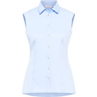 Satin Shirt Blouse in light blue plain