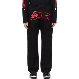 ICECREAM Running Dog Camo Cargo Pants, Black - S