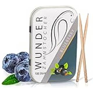 Wunder Tandstikker Med Smag Blueberry Metalæske