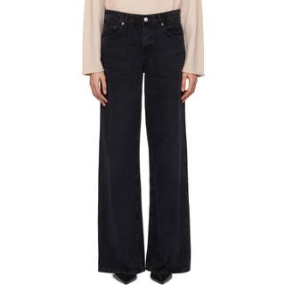 Agolde Clara low-rise wide-leg jeans - black - M-L