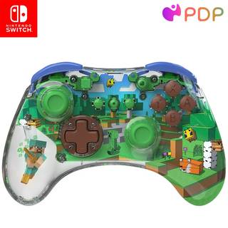 PDP REALMz - Pro Minecraft Steve - Forest - Wireless Controller - Nintendo Switch