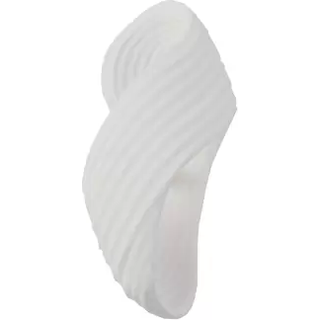 Lindby væglampe Ornela, hvid, gips, højde 29,5 cm