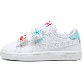 Women&#39;s Puma Smash 3.0 Badges Sneakers Toddlers, White, Size 26, Shoes - Red Fire - 26