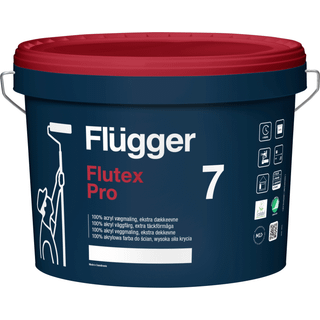 Svanemærket Vægmaling - Flügger Flutex Pro 7 10 L