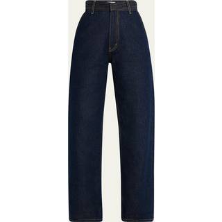 Frame Tapered high-rise barrel-leg jeans - blue - 23