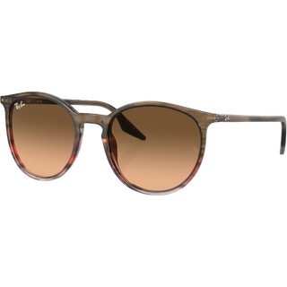 Ray-Ban RB2204 13953B 51 Solbriller Mænd Brun - Transparent Red Brown Striped - 51mm