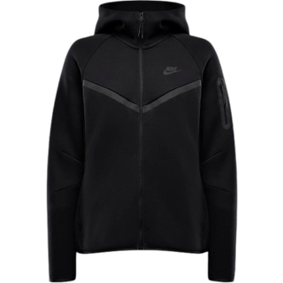 Nike Sportswear Tech Fleece Windrunner-hættetrøje med lynlås til kvinder - sort - M (EU 40-42)