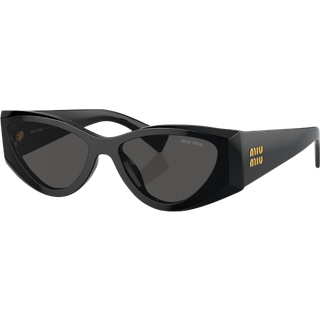 Miu Miu MU06YS 1AB5S0 54 Solbriller Kvinder Black - Black - 54mm