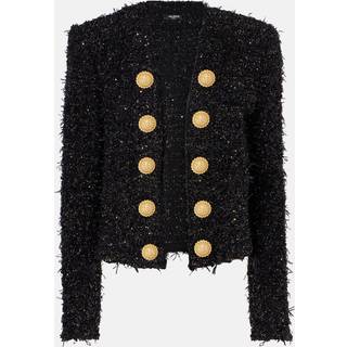 Balmain LamÃ© tweed jacket - black - XL