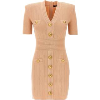 Balmain Knitted minidress - neutrals - XS
