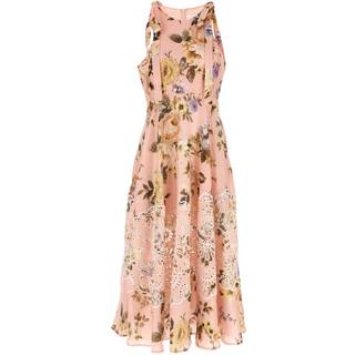 Zimmermann Acacia broderie anglaise linen midi dress - pink - S