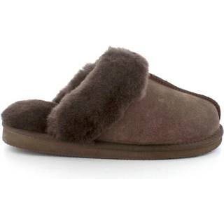 Woollies Dark dame hjemmesko - (Mørk brun, str. 39, Læder)