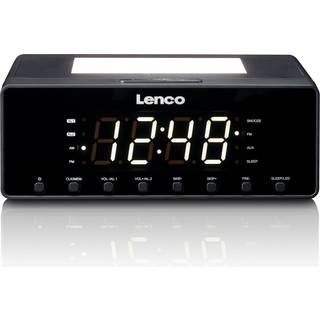 Lenco - Clockradio med natlys - CR-540BK