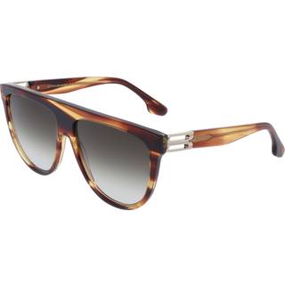 Victoria Beckham VB680S 230 58 Solbriller Kvinder Brun - Striped Brown - 58mm
