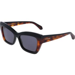 Ferragamo Donna SF2065S 006 Solbriller Acetato Nero Farfalla Normale